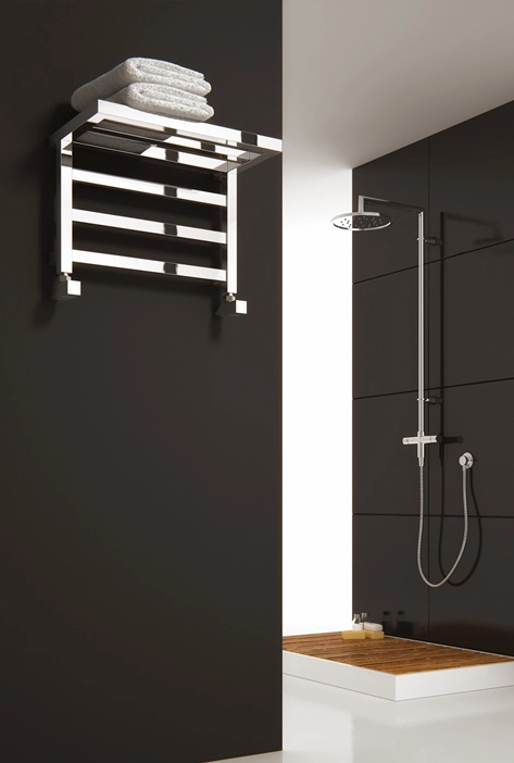 ELVINA 500mm Wide 350mm High Chrome Designer Radiator