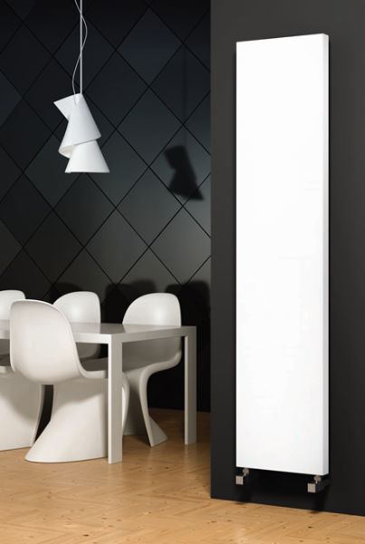 NERO 300mm Wide 1800mm High White Designer Radiator
