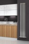 Picture of ORIA 270mm Wide 1800mm High BLACK Designer Bathroom Radiator