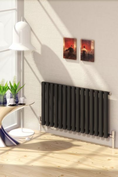 Picture of SENA 395mm Wide 550mm High Black Designer Radiator
