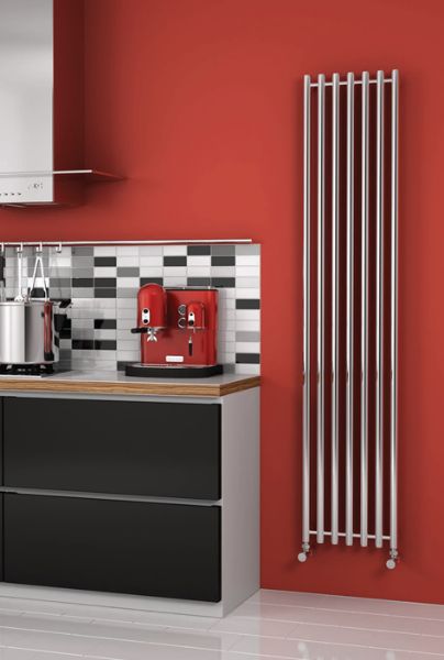 Picture of BRONI 260mm Wide 1200mm High Stainless Steel Designer Radiator