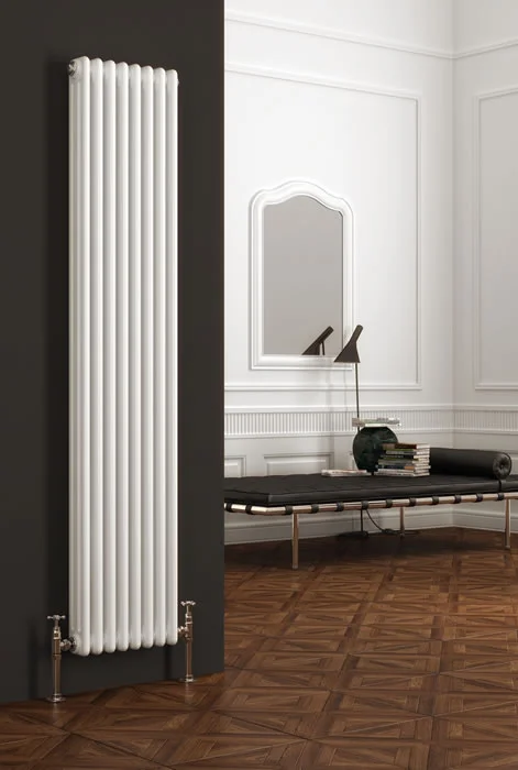 COLONA 380mm Wide 1800mm High Three Vertical White Radiator