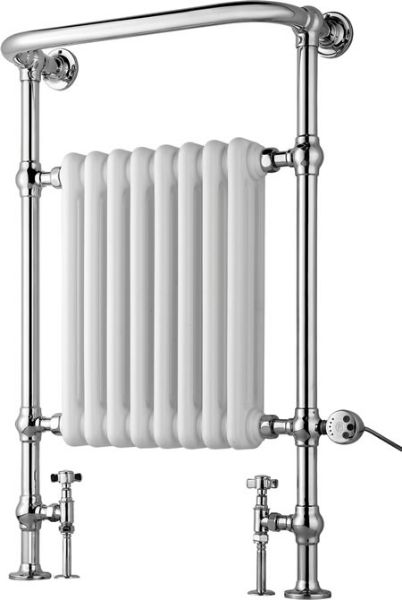 Picture of 8 Column Traditional Floor Standing Towel Rail 673mm Wide - 963mm High