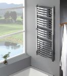 Picture of SAGA 450/1180mm Chrome Curved Designer Towel Radiator