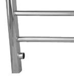 Picture of POLIFEMO Designer Towel Radiator - 600mm Wide 1200mm High in Chrome