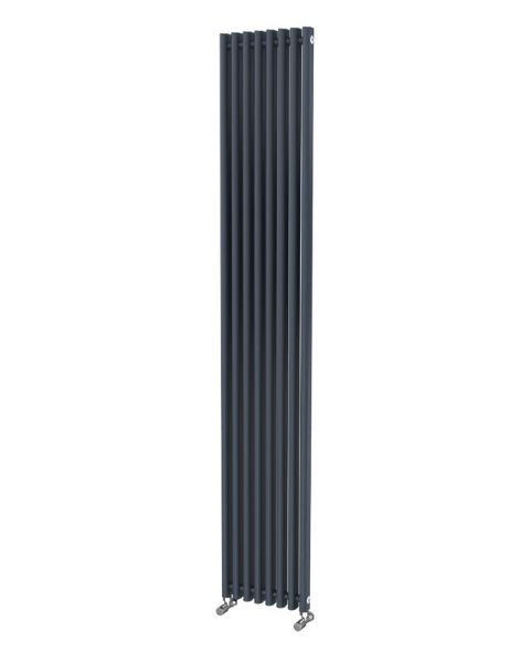 Picture of LOLA 425/mm Wide 1800mm High Aluminium Radiator - Anthracite Single