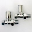 Picture of Budget STRAIGHT Radiator Valves (Pair) - 15mm x 1/2inch | White