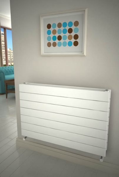 Picture of FLATCO 1400mm Wide 588mm High Designer Bathroom Radiator - White Type 11