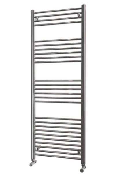 600mm Wide 1600mm High Chrome Heated Towel Rail