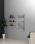 400mm Wide 800mm High Chrome Flat Towel Radiator