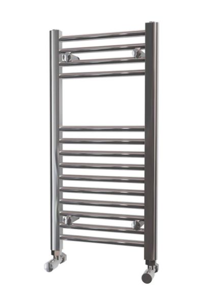 400mm Wide 800mm High Chrome Heated Towel Rail