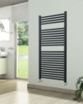 600mm Wide 1230mm High Anthracite Towel Radiator