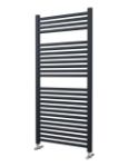 600mm Wide 1230mm High Anthracite Heated Towel Rail