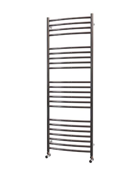 500mm Wide 1400mm High CURVED Stainless Steel Towel Radiator