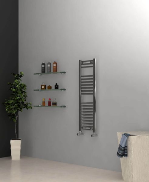 Picture of Chrome Towel Radiator 300mm Wide 1000mm High