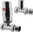 Thermostatic Chrome Straight Radiator Valves