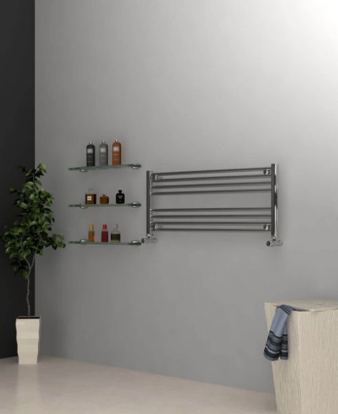 Chrome towel radiator 400mm wide discount
