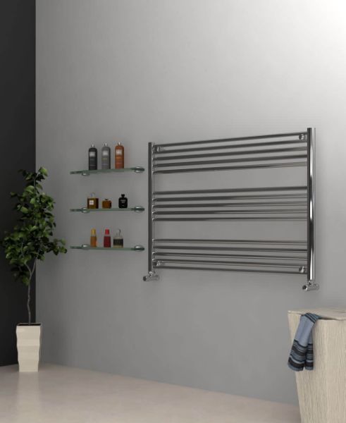 Picture of Chrome Towel Radiator 1200mm Wide 800mm High