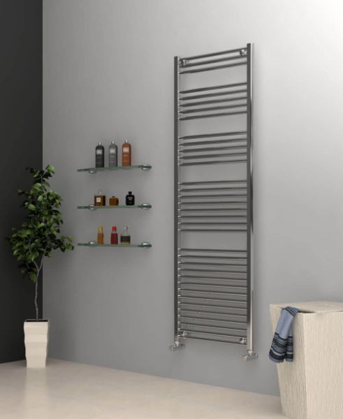 Picture of Chrome Towel Radiator 600mm Wide 1750mm High