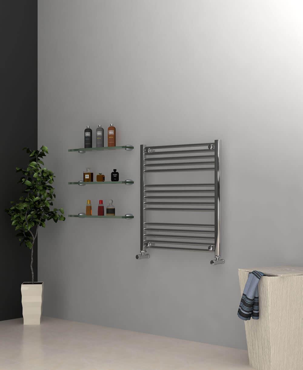 Towel rail 750mm wide outlet