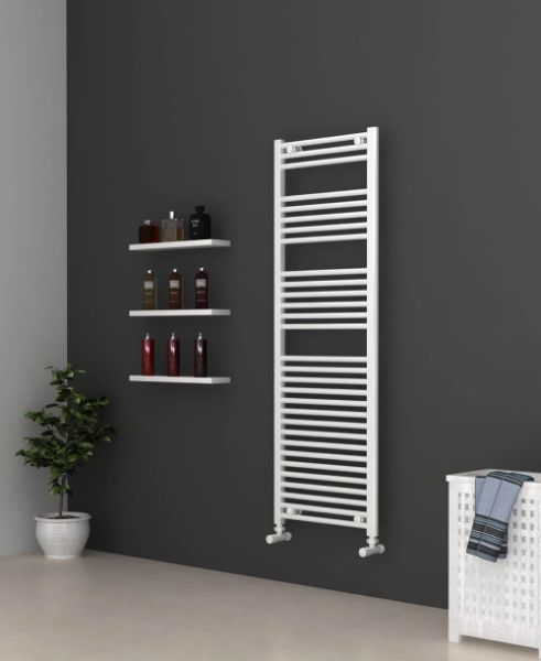 Picture of White Bathroom Towel Rail  500mm Wide 1500mm High