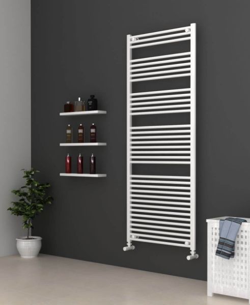 Picture of White Bathroom Towel Rail 700mm Wide 1750mm High