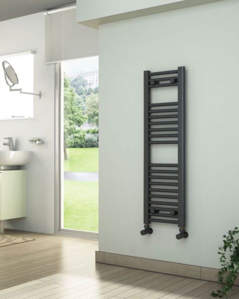 Picture of Anthracite Towel Radiator 300mm Wide 1000mm High