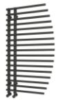 Picture of BESLANO  Open End Anthracite  Designer Towel Radiator 550mm Wide | 1000mm High