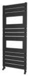 Picture of HERSA Designer Anthracite Towel Radiator - 500mm Wide 1288mm High