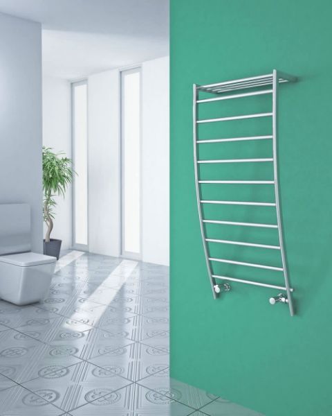 Picture of POLIFEMO Designer Towel Radiator - 600mm Wide 1200mm High in Chrome