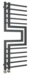 Picture of SLIZZA Designer Towel Radiator 500mm Wide | 1300mm High S-Shaped Anthracite