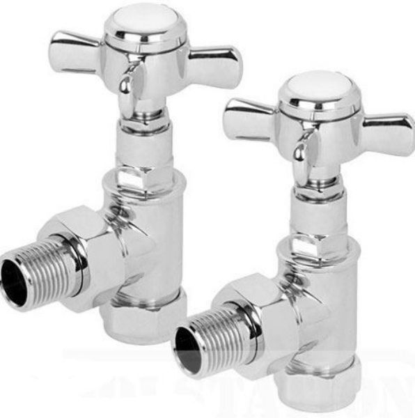 Picture of Traditional ANGLED Radiator Valves - Pair