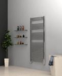 Picture of Chrome Curved Towel Radiator 600mm Wide 1512mm High