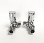 Chrome CORNER Radiator Valves