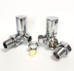 Chrome CORNER Radiator Valves