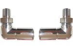 Chrome CORNER Radiator Valves