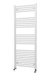 600mm Wide 1600mm High White Flat Towel Radiator