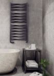 Picture of TREA 3DX 540mm Wide 910mm High Black Designer Bathroom Radiator