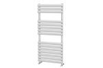 Picture of OLIE 500mm Wide 1120mm High White Designer Towel Rail