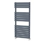 Picture of OLIE 500mm Wide 1120mm High Anthracite Designer Towel Rail