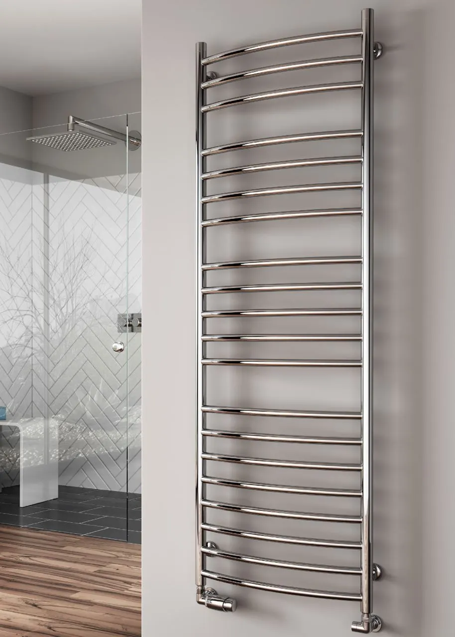 EOS 600mm Wide 1200mm High Stainless Steel Towel Radiator