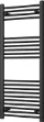 Picture of Black Towel Radiator - 500mm Wide 1200mm High