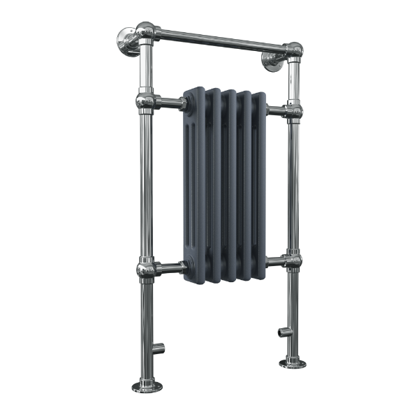 Anthracite Flat Bar Traditional Towel Rail 5 Column