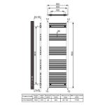 Picture of CAPO TOWEL RAIL - 600 X 1800 FLAT WHITE