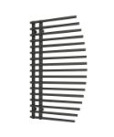 Picture of BESLANO  Open End Anthracite  Designer Towel Radiator 550mm Wide | 1000mm High