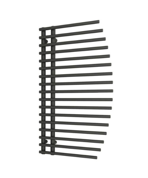 Picture of BESLANO  Open End Anthracite  Designer Towel Radiator 550mm Wide | 1000mm High