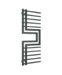 Picture of SLIZZA Designer Towel Radiator 500mm Wide | 1300mm High S-Shaped Anthracite