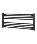 Picture of Horizontal Anthracite Towel Radiator 1000mm Wide | 400mm High