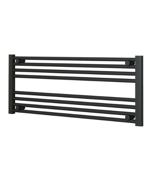 Picture of Horizontal Anthracite Towel Radiator 1000mm Wide | 400mm High
