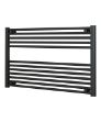 Picture of Horizontal Anthracite Towel Radiator 1000mm Wide | 600mm High